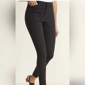 Swiss dot print pixie pants
